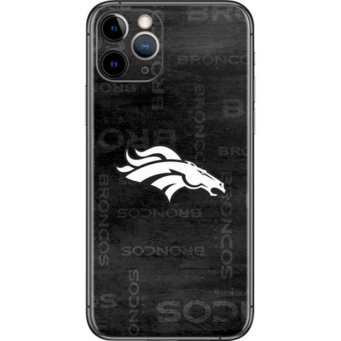 NFL Denver Broncos Black & White iPhone 11 Pro Skin