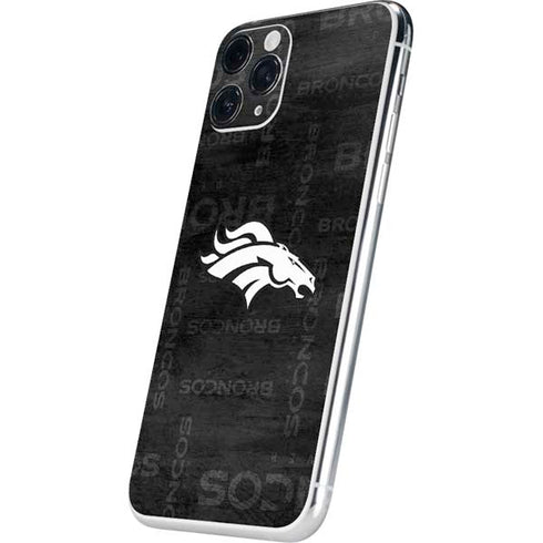 NFL Denver Broncos Black & White iPhone 11 Pro Skin
