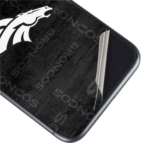 NFL Denver Broncos Black & White iPhone 11 Skin