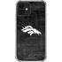 NFL Denver Broncos Black & White iPhone 12 Clear Case