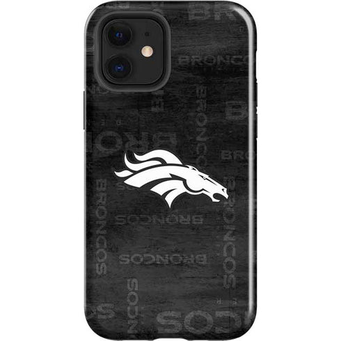 NFL Denver Broncos Black & White iPhone 12 Impact Case