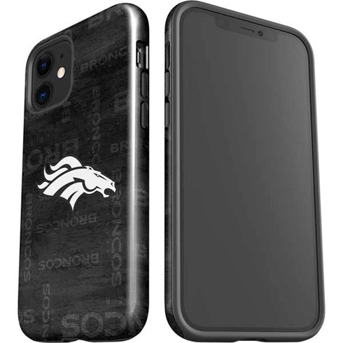 NFL Denver Broncos Black & White iPhone 12 Impact Case