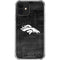 NFL Denver Broncos Black & White iPhone 12 Mini Clear Case