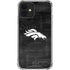NFL Denver Broncos Black & White iPhone 12 Mini Clear Case