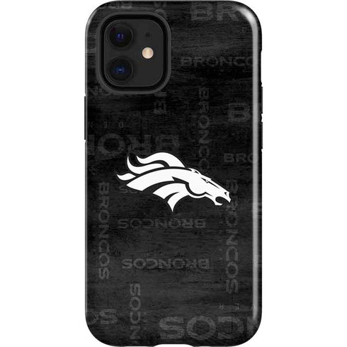 NFL Denver Broncos Black & White iPhone 12 Mini Impact Case