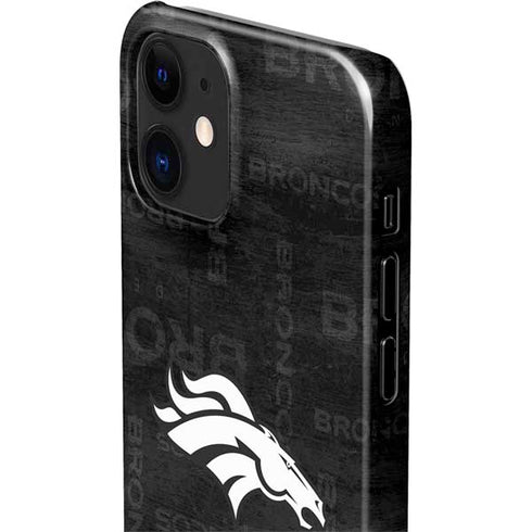 NFL Denver Broncos Black & White iPhone 12 Mini Lite Case