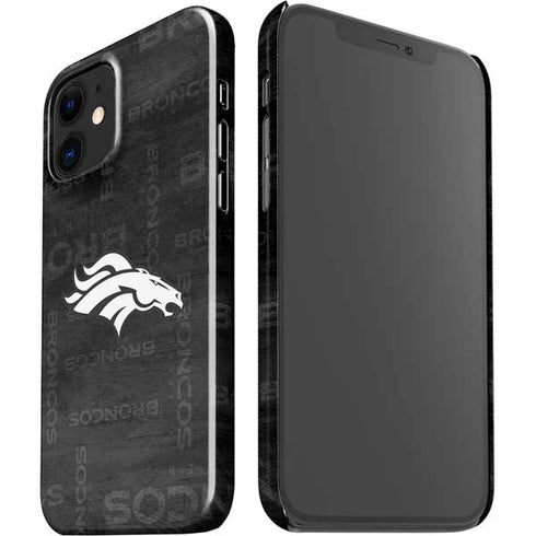 NFL Denver Broncos Black & White iPhone 12 Mini Lite Case