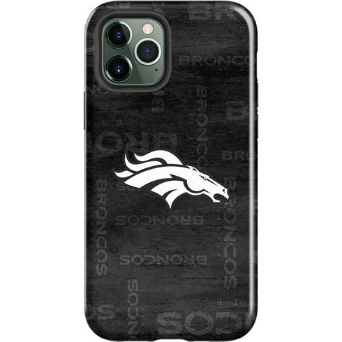 NFL Denver Broncos Black & White iPhone 12 Pro Max Impact Case