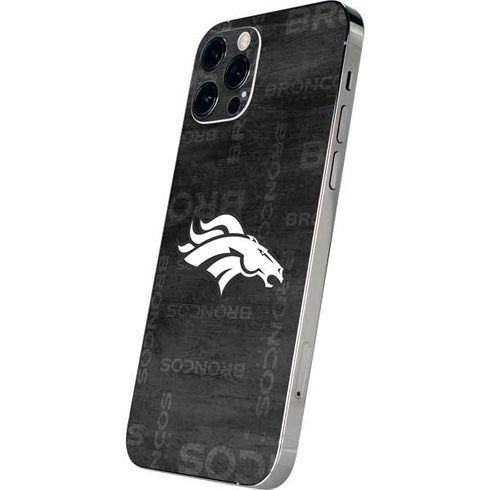 NFL Denver Broncos Black & White iPhone 12 Pro Max Skin