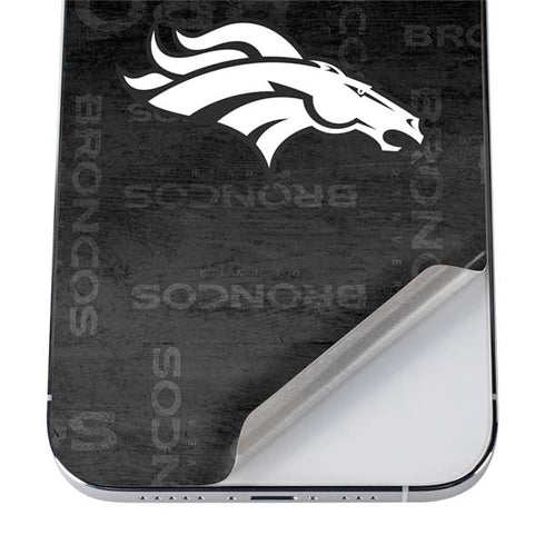 NFL Denver Broncos Black & White iPhone 12 Pro Max Skin