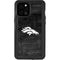 NFL Denver Broncos Black & White iPhone 12 Pro Max Waterproof Case
