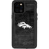 NFL Denver Broncos Black & White iPhone 12 Pro Max Waterproof Case
