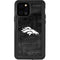 NFL Denver Broncos Black & White iPhone 12 Pro Waterproof Case