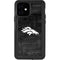 NFL Denver Broncos Black & White iPhone 12 Waterproof Case