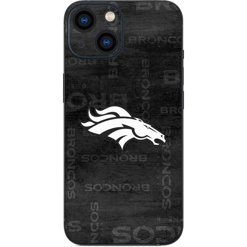 NFL Denver Broncos Black & White iPhone 13 Mini Skin