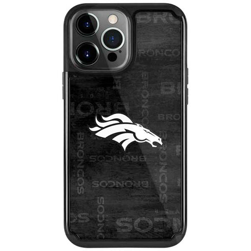 NFL Denver Broncos Black & White iPhone 13 Pro Cargo Case