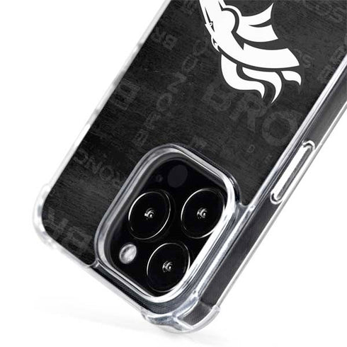 NFL Denver Broncos Black & White iPhone 13 Pro MagSafe Case
