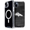 NFL Denver Broncos Black & White iPhone 15 MagSafe Case