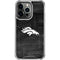 NFL Denver Broncos Black & White iPhone 14 Pro Clear Case