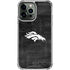 NFL Denver Broncos Black & White iPhone 15 Pro Max Clear Case