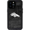 NFL Denver Broncos Black & White iPhone 14 Pro Max Waterproof Case
