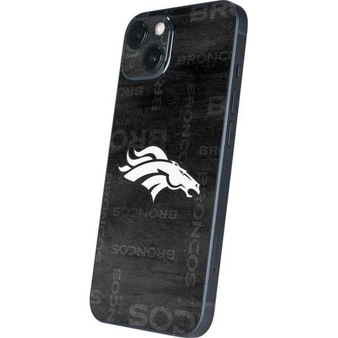 NFL Denver Broncos Black & White iPhone 14 Skin