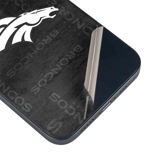 NFL Denver Broncos Black & White iPhone 14 Skin