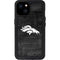 NFL Denver Broncos Black & White iPhone 15 Plus Waterproof Case