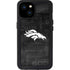 NFL Denver Broncos Black & White iPhone 15 Plus Waterproof Case