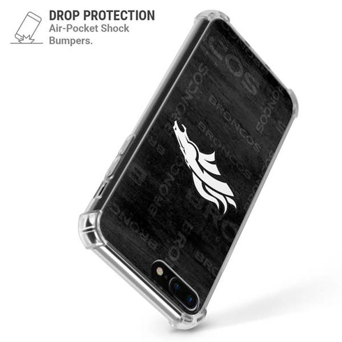 NFL Denver Broncos Black & White iPhone 7/8 Plus Clear Case