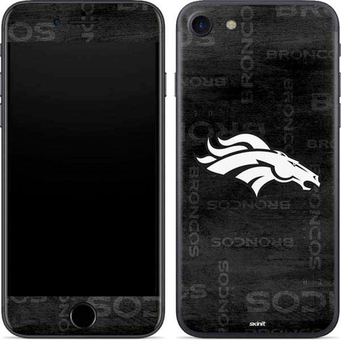 NFL Denver Broncos Black & White iPhone 7 Skin