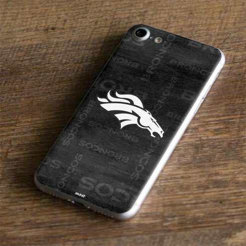 NFL Denver Broncos Black & White iPhone 7 Skin