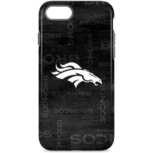 NFL Denver Broncos Black & White iPhone 8 Pro Case