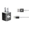 NFL Denver Broncos Black & White iPhone Charger (5W USB) Skin