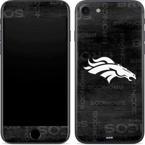 NFL Denver Broncos Black & White iPhone SE (2nd & 3rd Gen) Skin