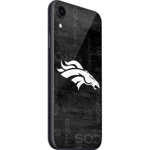 NFL Denver Broncos Black & White iPhone SE (2nd & 3rd Gen) Skin