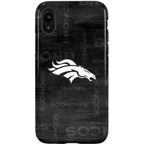 NFL Denver Broncos Black & White iPhone XR Pro Case