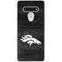 NFL Denver Broncos Black & White LG Stylo 6 Clear Case