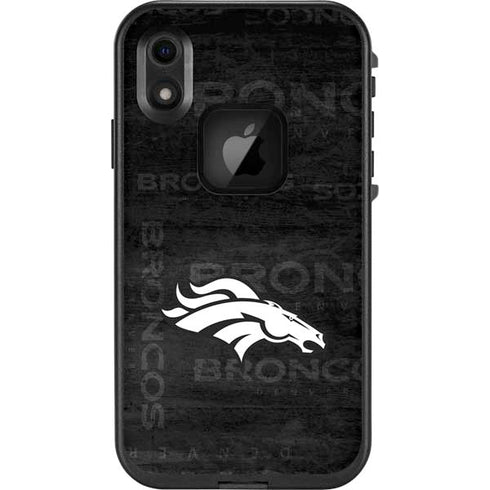 NFL Denver Broncos Black & White LifeProof Fre iPhone Skin