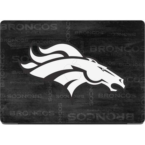 NFL Denver Broncos Black & White MacBook Pro 14in (2021-24) Skin