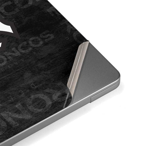 NFL Denver Broncos Black & White MacBook Pro 14in (2021-24) Skin