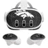 NFL Denver Broncos Black & White Meta Quest 3 Skin