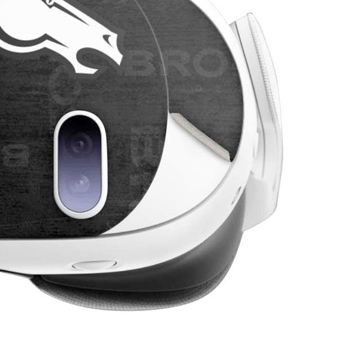 NFL Denver Broncos Black & White Meta Quest 3 Skin