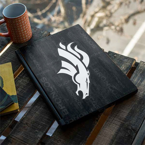 NFL Denver Broncos Black & White MSI GS65 Stealth Laptop Skin