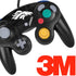 NFL Denver Broncos Black & White Nintendo GameCube Controller Skin