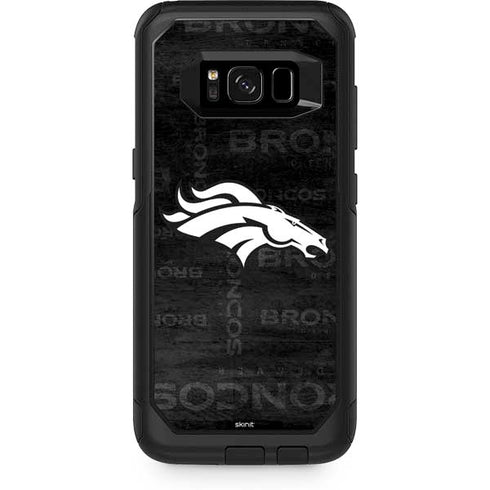 NFL Denver Broncos Black & White Otterbox Commuter Galaxy Skin