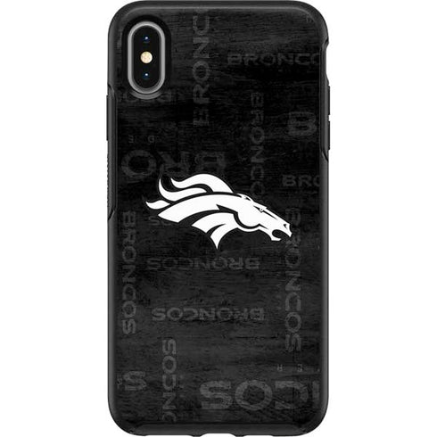 NFL Denver Broncos Black & White Otterbox Symmetry iPhone Skin