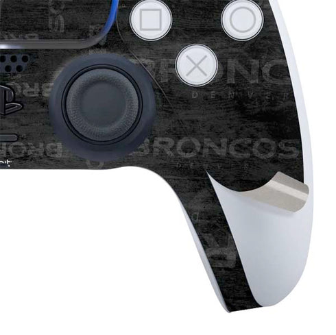 NFL Denver Broncos Black & White PS5 Slim Digital Edition Bundle Skin