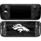 NFL Denver Broncos Black & White Steam Deck Handheld Gaming Computer Skin