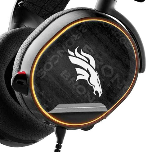 NFL Denver Broncos Black & White SteelSeries Arctis 3 Skin